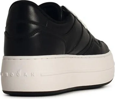 Hogan 'H670' Black Leather Sneakers - Image 3