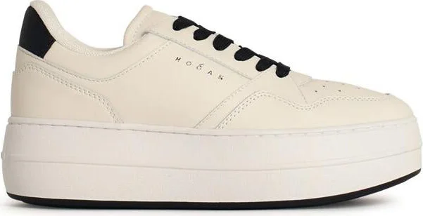 Hogan 'H670' White Leather Sneakers