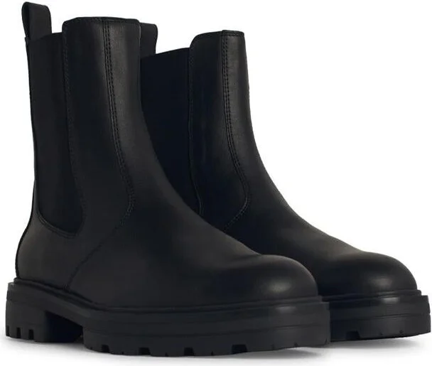 Hogan 'H673' Black Leather Boots - Image 2
