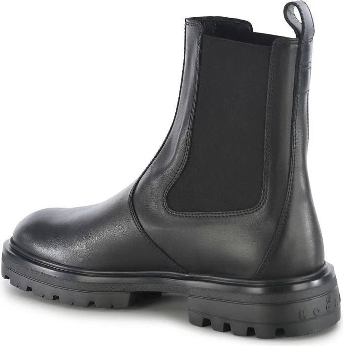 Hogan 'H673' Black Leather Boots - Image 3