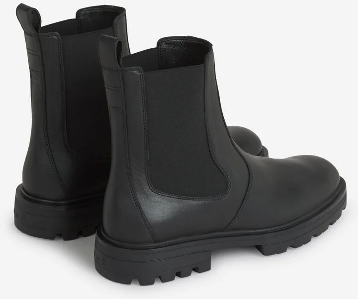 Hogan 'H673' Black Leather Boots - Image 6