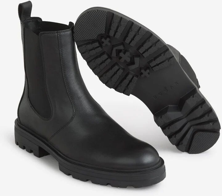 Hogan 'H673' Black Leather Boots - Image 7