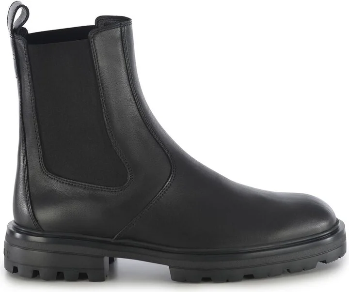 Hogan 'H673' Black Leather Boots