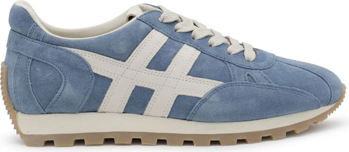 Hogan 'H673' Light Blue Leather Sneakers