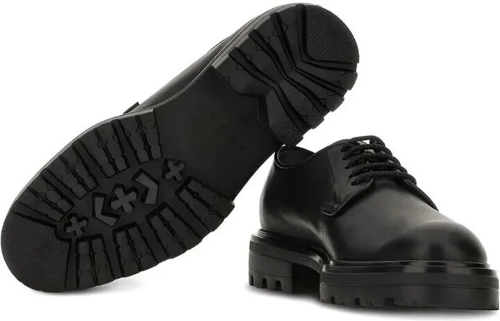 Hogan H673 Smooth Leather Derby Shoes - Image 4