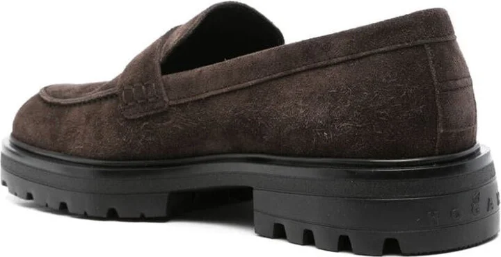Hogan H673 Suede Loafers Shoes - Image 4
