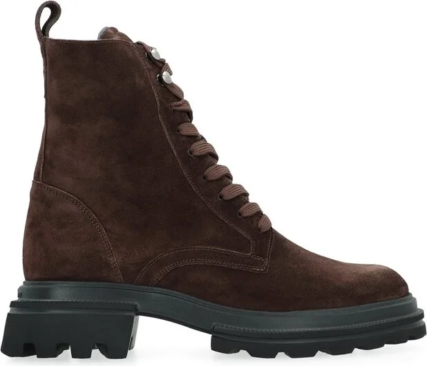 Hogan H674 Lace-Up Combat Boots