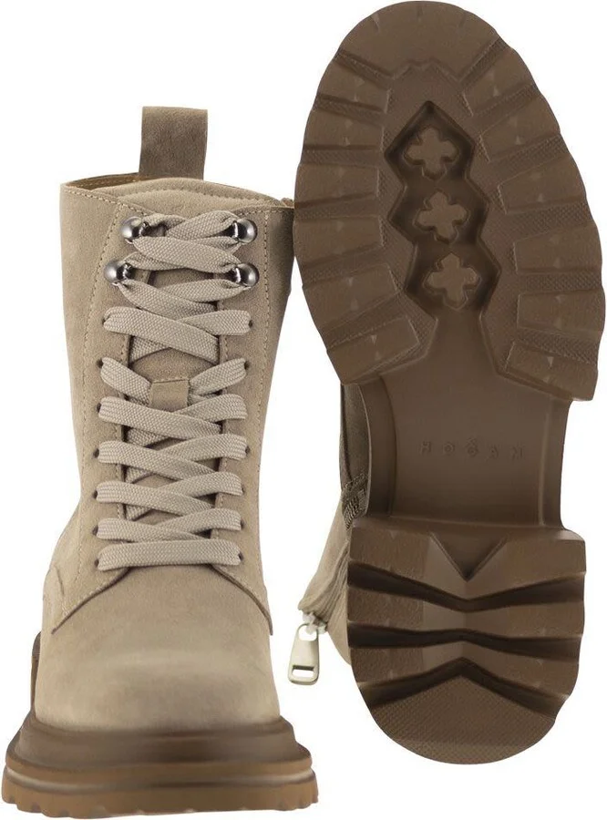Hogan H674 - Suede Lace-Up Boot - Image 5
