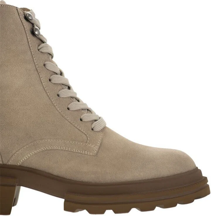 Hogan H674 - Suede Lace-Up Boot - Image 6