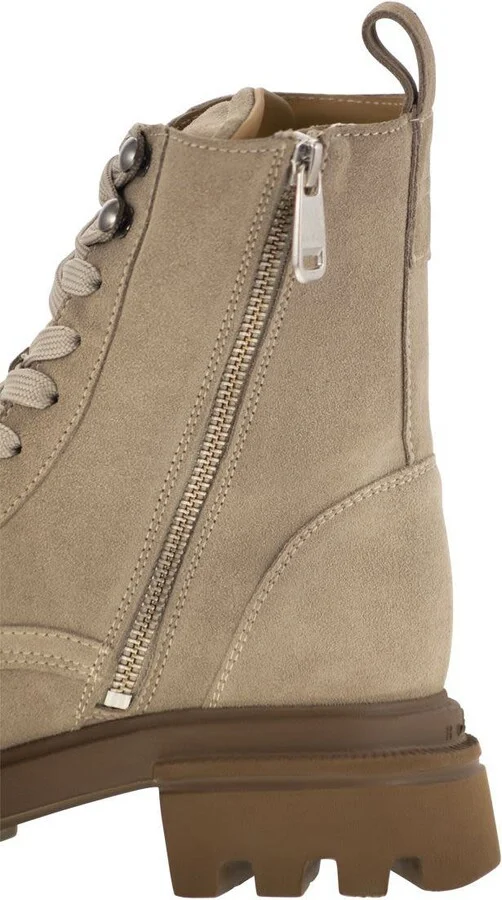 Hogan H674 - Suede Lace-Up Boot - Image 7