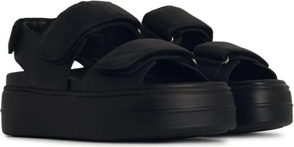 Hogan 'H680' Black Leather Sandals - Image 2