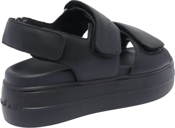 Hogan 'H680' Black Leather Sandals - Image 3