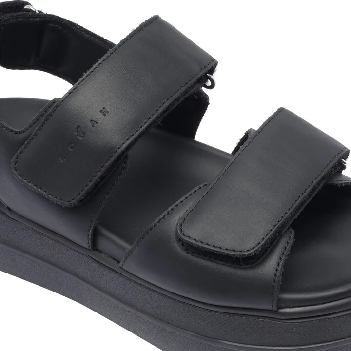 Hogan 'H680' Black Leather Sandals - Image 4