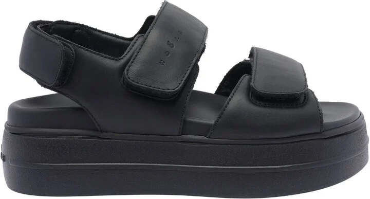 Hogan 'H680' Black Leather Sandals - Image 5