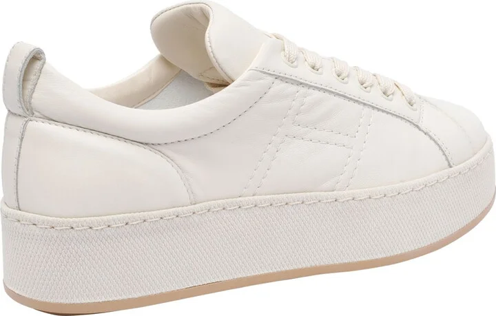 Hogan 'H681' Beige Leather Sneakers - Image 3