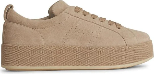Hogan 'H681' Beige Leather Sneakers