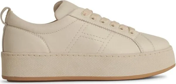 Hogan 'H681' Beige Leather Sneakers