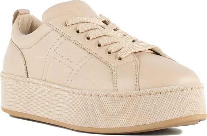 Hogan H681 Beige Sneakers - Image 3