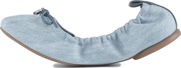 Hogan H684 Denim Ballet Flats - Image 2