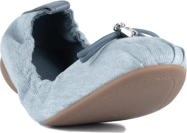 Hogan H684 Denim Ballet Flats - Image 3