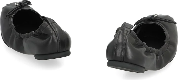 Hogan H684 Leather Ballet Flats - Image 4