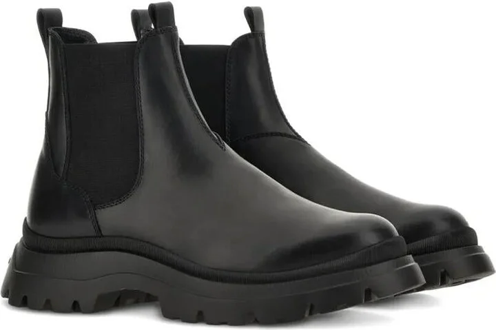 Hogan H692 Leather Chelsea Boots Shoes - Image 2