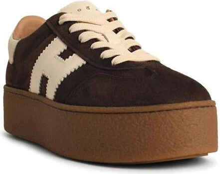 Hogan 'H698' Brown Suede Sneakers - Image 2