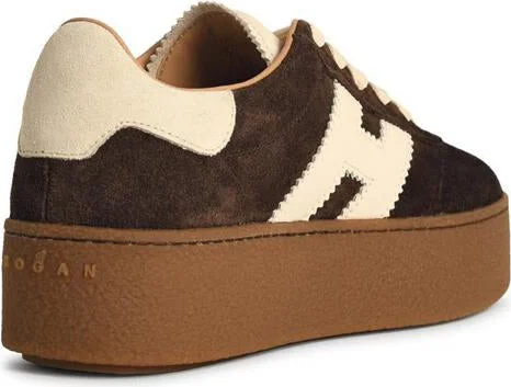 Hogan 'H698' Brown Suede Sneakers - Image 3