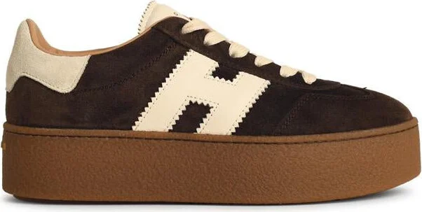 Hogan 'H698' Brown Suede Sneakers