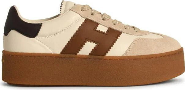 Hogan 'H698' White Leather Sneakers