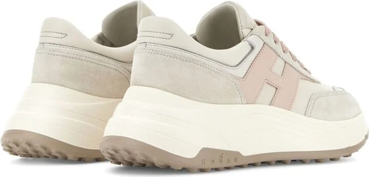 Hogan Hi-Fi Ivory And Pink Sneakers - Image 4