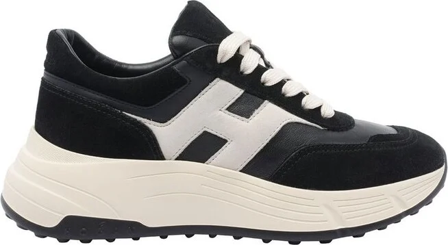 Hogan Hi-Fi Panelled Lace-Up Sneakers