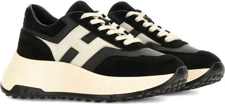 Hogan Hi-Fi Suede And Nappa Leather Sneakers Shoes - Image 2