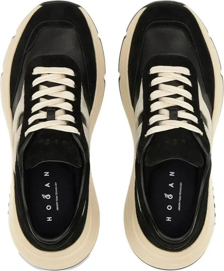 Hogan Hi-Fi Suede And Nappa Leather Sneakers Shoes - Image 3