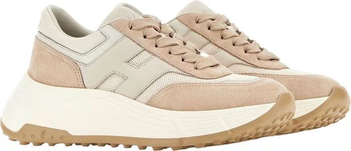 Hogan Hi-Fi Suede And Technical Fabric Sneakers Shoes - Image 2