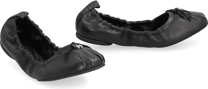 Hogan Hogan H684 Leather Ballet Flats - Image 3