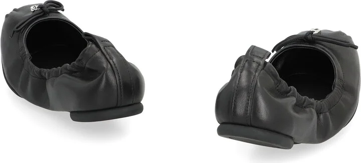 Hogan Hogan H684 Leather Ballet Flats - Image 4