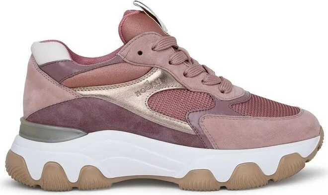 Hogan Hyperactive Logo Detailed Lace-Up Sneakers