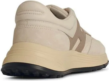 Hogan 'Hyperlight' Beige Leather Blend Sneakers - Image 3