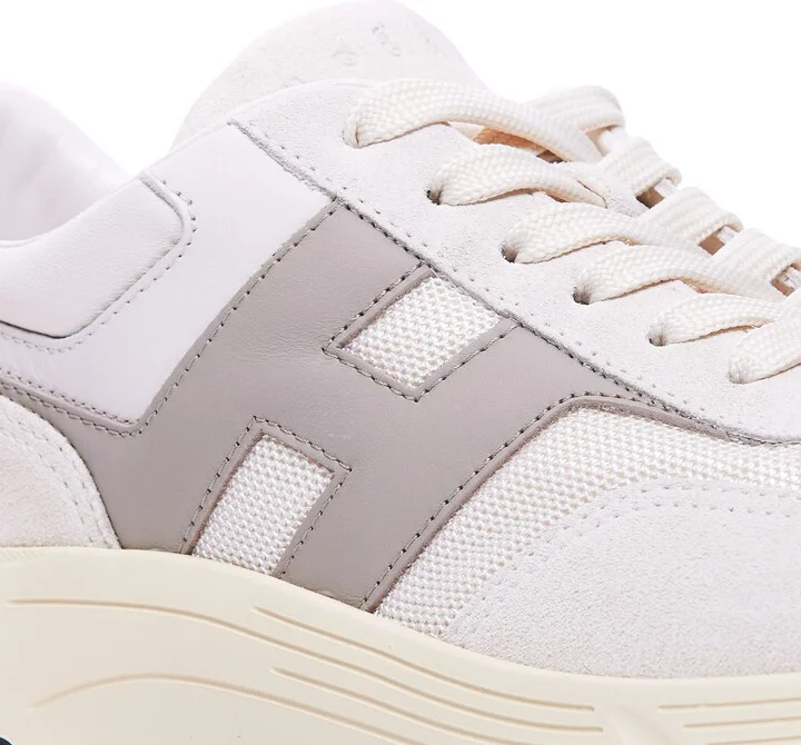 Hogan 'Hyperlight' Beige Leather Blend Sneakers - Image 8