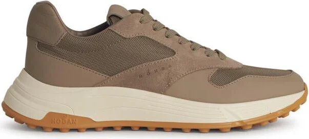 Hogan 'Hyperlight' Beige Leather Sneakers