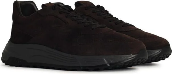 Hogan 'Hyperlight' Brown Leather Sneakers - Image 2