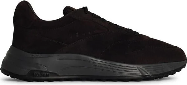 Hogan 'Hyperlight' Brown Leather Sneakers