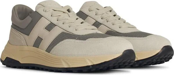 Hogan 'Hyperlight' Grey Leather Blend Sneakers - Image 2