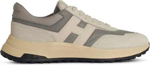 Hogan 'Hyperlight' Grey Leather Blend Sneakers