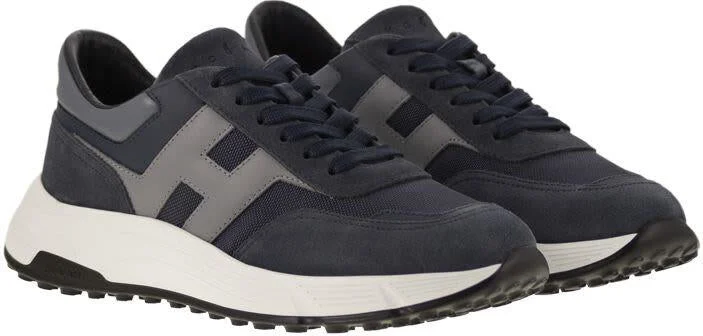 Hogan Hyperlight - Suede And Canvas Sneakers - Image 4