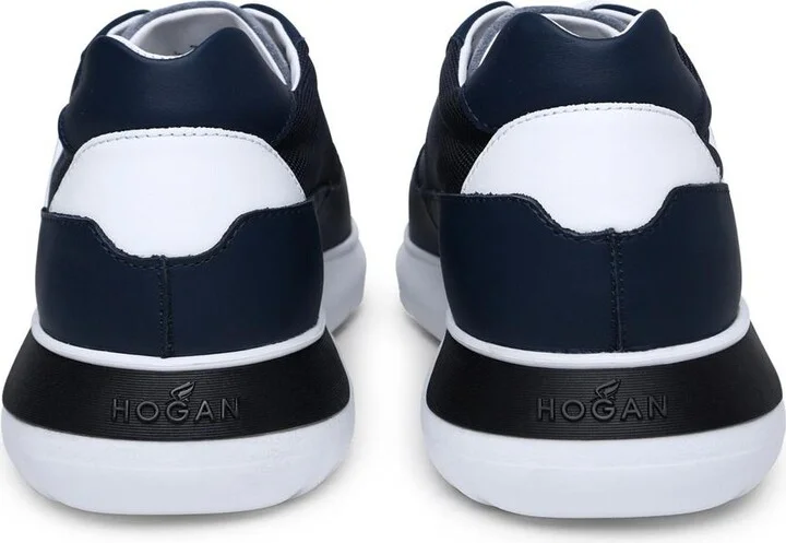 Hogan Interactive 3 Blue Leather Blend Sneakers - Image 4