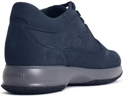 Hogan 'Interactive' Blue Nubuck Leather Sneakers - Image 3