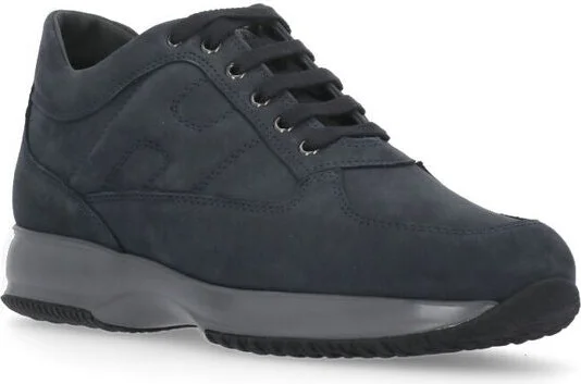 Hogan 'Interactive' Blue Nubuck Leather Sneakers - Image 2