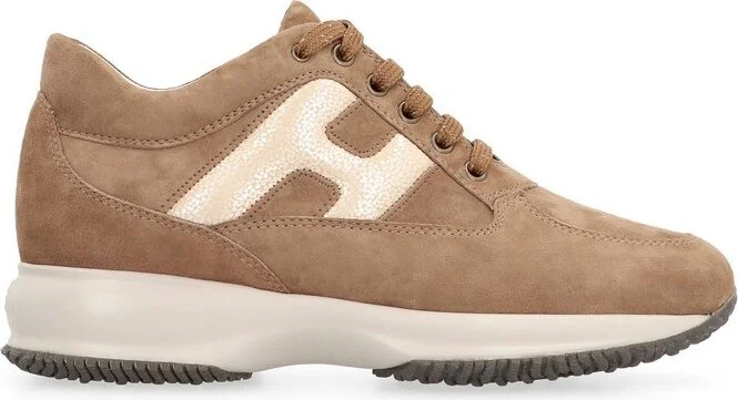 Hogan Interactive Round Toe Lace-Up Sneakers